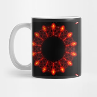 Ominous Red Kaleidoscope pattern (Seamless) 15 Mug